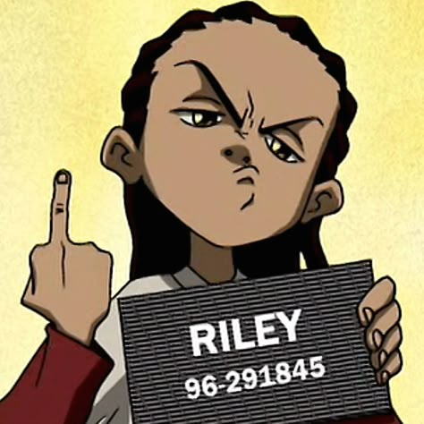 Gangstalicious: How The Boondocks Demystified Hip-Hop ... Boondocks Characters, Riley Boondocks, The Boondocks Cartoon, Boondocks Drawings, Dope Cartoons, Supreme Wallpaper, Black Cartoon Characters, Swag Cartoon, Hip Hop Art