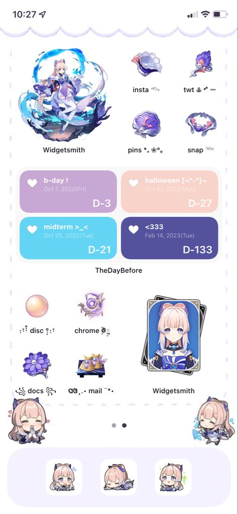 Iphone Genshin Theme, Genshin Homescreen Wallpaper, Kokomi Homescreen Layout, Genshin Impact Homescreen Ideas, Genshin Impact Iphone Theme, Genshin Impact Bio Ideas, Ios Theme Anime, Genshin Domain, Genshin Homescreen Ideas