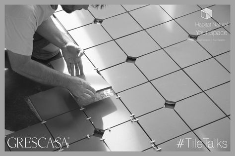 #Tips for using #TileSpacers Tile spacers give tile installation a consistent and symmetrical finish. A tile spacer has a simple purpose— to allow the tiles to be placed at equal distance and get a symmetrical result. Factors like unusual contours, odd-shaped rooms and cut lines determine the type and size of tile spacers.  #Grescasa #YourSpace #InteriorDesign #Interior #Exterior #TileTalks Tile Spacers, Tile Installation, Interior Exterior, Tile, Exterior