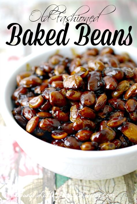 Old Fashioned Baked Beans Recipe Old Fashioned Baked Beans Recipe, Old Fashioned Baked Beans, Homemade Baked Beans, Baked Beans Recipe, Baked Bean Recipes, Beans Beans, Salad Pasta, Beans Recipe, Dried Beans