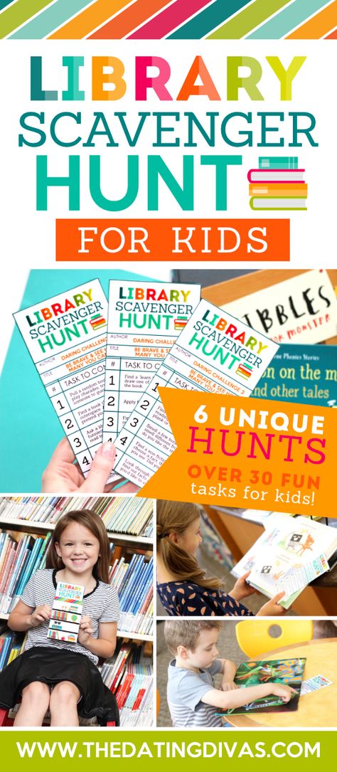 Fun Library Activities, Library Scavenger Hunt, Book Scavenger Hunt, School Library Lessons, Library Orientation, Elementary Librarian, Library Lesson Plans, Library Games, Library Week