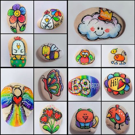 Reef Rocks Free Rock Painting Workshops | Such a fun challenge, thank you Anne 😊 Reef Rocks Free Workshops, Painting Faces, Rock Painting Tutorial, Painting Workshop, Painting Tutorials, Fun Challenges, Rock Painting, Painting Tutorial, Painted Rocks