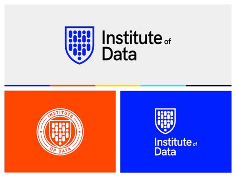 Institute of Data • Brand Identity by Alex Richards on Dribbble University Brand Identity, Education Brand Identity, School Branding Design, Data Branding, Institute Logo Design, School Brand Identity, University Logo Design, College Branding, Institution Logo