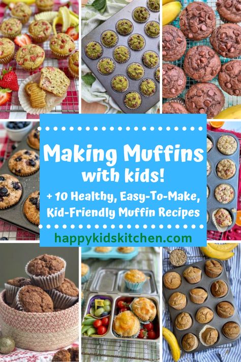 Muffins are the ULTIMATE way to get kids cooking in the kitchen (and keep them coming back for more!). They are simple, hard to mess up (and do we all love forgiving recipes??), easy to add in veggies or protein, and are DELICIOUS for kids and adults alike. Kid Friendly Muffins Healthy, Breakfast Muffins For Toddlers, Kids Muffin Recipes, Easy Toddler Muffins, Healthy Mini Muffins For Kids, Toddler Mini Muffins, Mini Muffins For Kids, Toddler Veggie Muffins, Mini Muffins Healthy