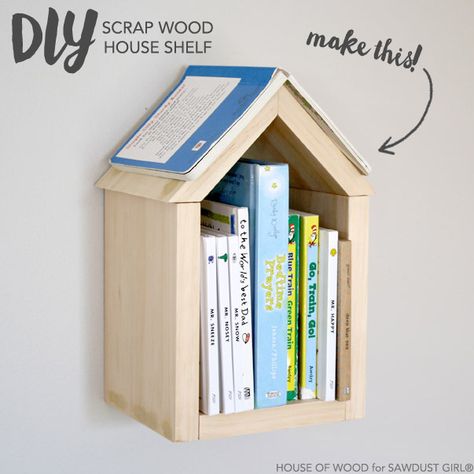 Cheap Bookcase, Diy Scrap Wood, House Shelves, Woodwork Projects, Things To Build, Scrap Wood Projects, Diy Simple, Bookshelves Diy, Wood House