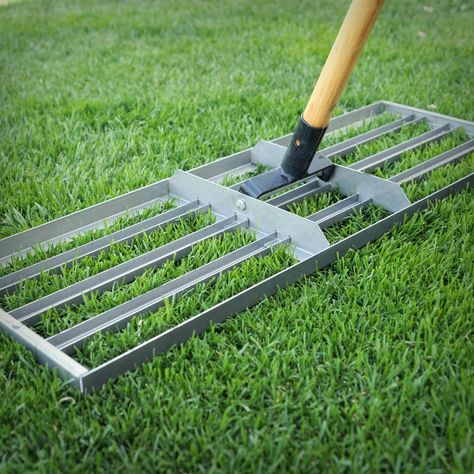 Lawn Leveling, Landscape Rake, Garden Rake, Lawn Care Tips, Lawn Tools, Grass Type, Backyard Kitchen, Focal Points, Peat Moss