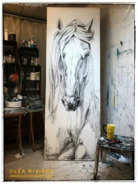 Cai Arabi, Horse Art Drawing, Canvas For Beginners, Abstract Horse, Horse Artwork, Canvas Painting Ideas, Soyut Sanat Tabloları, Horse Drawings, Urban Sketchers