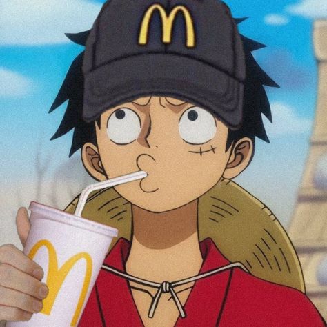 Mcdonalds Anime, Piece Icons, One Piece Cartoon, One Piece Meme, One Piece Funny, Anime Couple, Profile Pic, Anime Boys, Cute Images