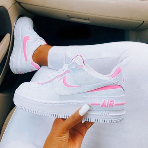 Preppy Air Force 1, Preppy Air Forces, Hot Pink Air Forces, Preppy Jordans, Pink Air Force 1, Nike Core, Cheap Air Force 1, Air Force One Shoes, Air Force 1 Shoes