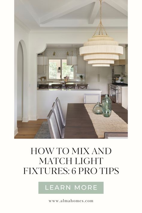 If you’re not sure where to start when coordinating light fixtures, don’t worry. We have six pro tips to get you started! Come see the tips and some of our favorite fixtures as well! Brass And Black Light Fixtures, Matching Light Fixtures, Fixer Upper Light Fixtures, Coordinating Light Fixtures, Alma Homes, Designing Home, Brass Light Fixture, Metal Light Fixture, White Light Fixture