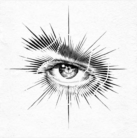 Angry Eye Tattoo, Eye Triangle Tattoo Design, Consciousness Symbol, Eye Palm Tattoo, 3rd Eye Drawing, Sun Eye Tattoo, Eye Of The Storm Tattoo, One Eye Tattoo, Vortex Tattoo