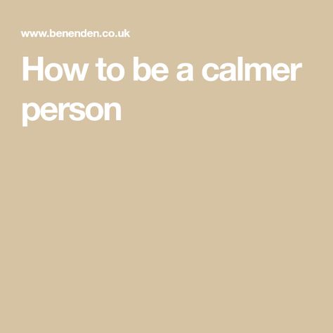 How to be a calmer person Becoming A Calmer Person, How To Be A Calmer Person, Boss Motivation, Parasympathetic Nervous System, Emotional Strength, Girl Boss Motivation, Emotional Resilience, Keeping A Journal, Deep Relaxation