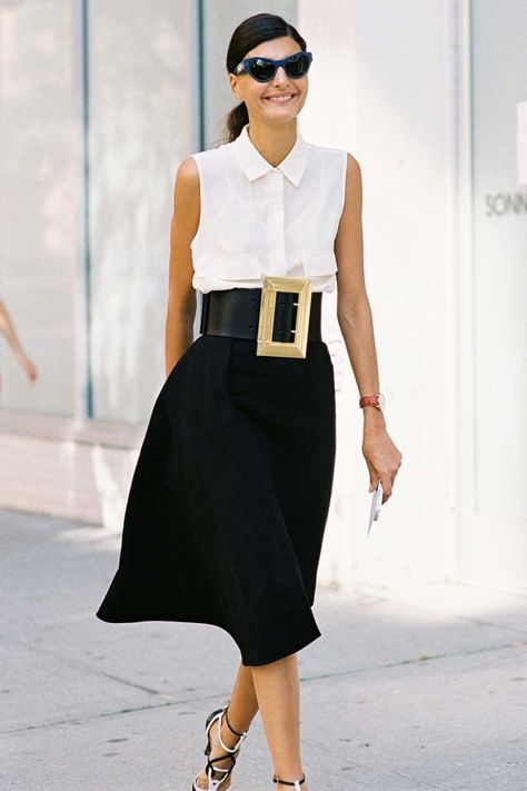 - Photo: Vanessa Jackman How To Wear Belts, Caroline Daur, Emmanuelle Alt, Giovanna Battaglia, Fashion Week Spring 2014, Fashion Articles, Fashion Jeans, Nicole Richie, Stylish Work Outfits