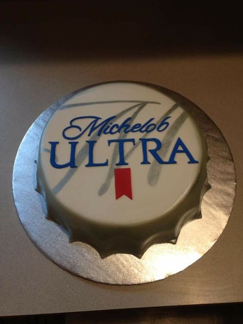 Michelob Ultra Beer Cake, Michelob Ultra Cake, Beer Grooms Cake, Michelob Ultra Beer, Beer Cakes, 21st Birthday Cakes, Beer Cake, Groom Cake, Pig Cake