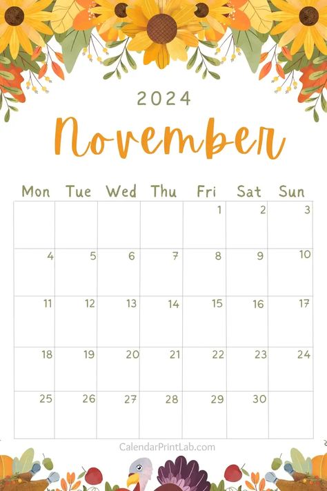 Beautiful November 2024 Floral Art November Planner 2024, November Calender 2024, November 2024 Calendar Printable, November Calendar 2024 Aesthetic, Calendar November 2024, November 2024 Calendar, November Calendar 2024, Calender 2024 Designs, Calendar November