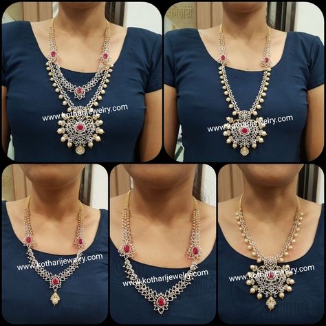 Multi Use Detachable Diamond Necklace Detachable Diamond Necklace Indian, Detachable Jewellery, Diamond Necklace Set Indian, Uncut Diamond Necklace, Diamond Necklace Indian, Diamond Gold Earrings, Indian Diamond Jewellery, Gold Bangles Indian, Bridal Diamond Necklace