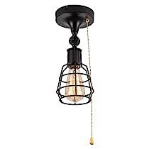 Pull Chain Light Fixture, Black Wall Lights, Cord Light, Industrial Light Fixtures, Overhead Lighting, Kitchen Laundry, Industrial Farmhouse, Farmhouse Lighting, Pull Chain