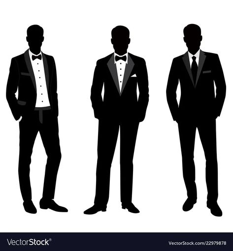 Wedding men s suit and tuxedocollection vector image Pants Drawing, Swag Wallpaper, Fairy Silhouette, Wedding Wine Glasses, Suit Tuxedo, Couple Silhouette, Fairy Artwork, Clipart Black And White, Tuxedo For Men