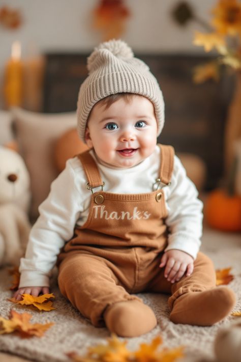 baby thanksgiving outfit Baby Boy Autumn Outfits, First Thanksgiving Photoshoot, Formal Outfit Ideas, Winter Fashion For Women, Teens Outfits, Baby Thanksgiving, Holiday Fits, Thanksgiving Photos, Boys Fall Outfits