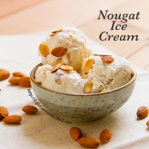 Unique Ice Cream Flavors, Almond Ice Cream, Healthy Ice Cream Recipes, Making Homemade Ice Cream, Easy Ice Cream, Sorbet Recipes, Healthy Ice Cream, Almond Flavor, Cream Base