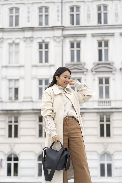 Outfit with Everlane Wide Leg Crop Pant and Acne Studios Musubi Mini Bag Acne Musubi Mini, Acne Bag Musubi, Acne Musubi Bag Outfit, Acne Musubi Bag, Musubi Bag Outfit, Acne Bag, Acne Musubi, Copenhagen Outfits, Musubi Bag