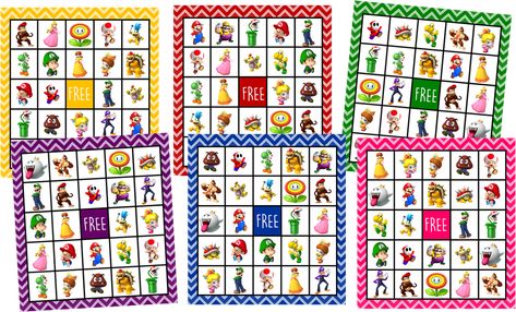 Super Mario Party Game Cubes - A print & play theme game! Mario Bingo Free Printable, Super Mario Bingo Free Printable, Mario Bingo, Mario Party Game, Mario Party Games, Free Bingo Cards, Bingo Sheets, Cube Games, Free Printable Cards