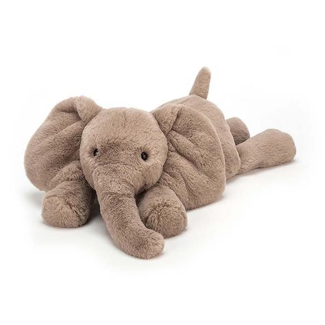 Jellycat Medium Smudge Elephant Plush Soft To y | Suitable From Birth - Yellow Octopus Smudge Elephant, Jellycat Elephant, Jellycat Smudge, Jellycat Wishlist, Personalised Jumpers, Jellycat Toys, Elephant Soft Toy, Jelly Cat, Jellycat Stuffed Animals