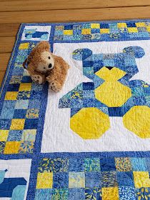 Bumblebee Quilt, Kids Quilts Ideas, Baby Boy Quilts Ideas, Teddy Bear Quilt Pattern, Baby Boy Quilt Patterns, Pig Quilt, Kid Quilts Patterns, Quilt Layouts, Animal Baby Quilt