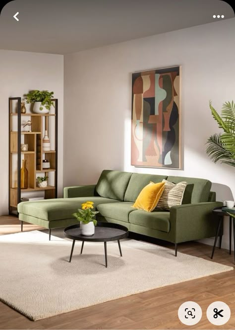 Living Room Designs Simple Modern, Monstera In Living Room, Soft Living Room Aesthetic, 2 Living Rooms In One Space, Apartment Living Room Sofas, Simple Sofa Design, Living Room Sofas Ideas, Living Room Decor Simple, Simple Living Room Ideas