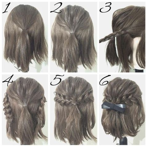 Back-to-School Hairstyle Ideas: Fall Elegance with Calico & Malfoy Autumn Aesthetic: Cozy Calico Hairstyles for School Days Easy Hairstyles For Short Hair, Girls School Hairstyles, Easy Hairstyles For Kids, Wedding Fail, Short Hair Hacks, Easy Hairstyles Quick, Simple Prom Hair, Hairstyle Short, Hairdos For Short Hair