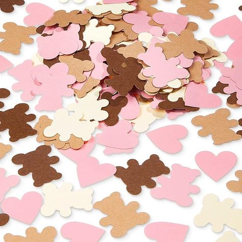 Amazon.com: 500 Pieces Bear Table Confetti Girl Baby Shower Paper Confetti Gender Reveal Bear Confetti Table Sprinkles Scatters for Boy Girl Baby Birthday Rustic Party Decor (Pink, Brown, Beige, Dark Brown) : Home & Kitchen Bear Table, Teddy Bear Birthday Party, Rustic Party Decor, Confetti Gender Reveal, Confetti Table, Teddy Bear Party, Baby Shower Table Decorations, Teddy Bear Birthday, Bear Birthday Party