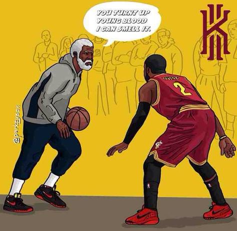 Uncle Drew and Kyrie. Wait, that's the same guy. Kyrie Irving Celtics, Basketball Movies, Basketball Workouts Training, Uncle Drew, Mvp Basketball, Nba Basket, Nba Artwork, Basketball Drawings, Basketball Background