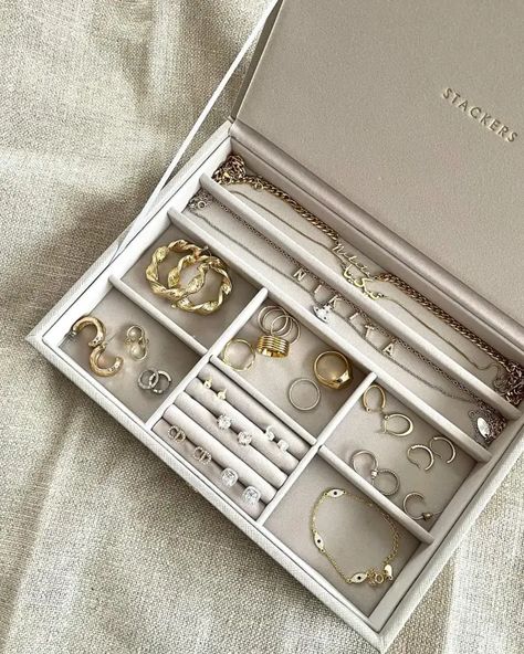 Stackers Jewellery, Classic Jewellery, Classic Jewelry, Box With Lid, Jewellery Boxes, Italian Charm Bracelet, Home Inspiration, John Lewis, Jewelry Box