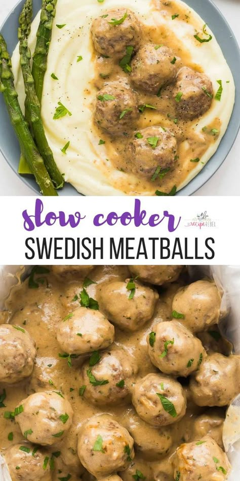 Recipes With Beef Broth Slow Cooker, Large Dinner Ideas, Large Dinner Recipes, Weeknight Dinner Crockpot, Homemade Crockpot Meatballs, October Dinner Ideas, Recipes With Beef Broth, Slower Cooker Recipes, Beef Broth Recipes