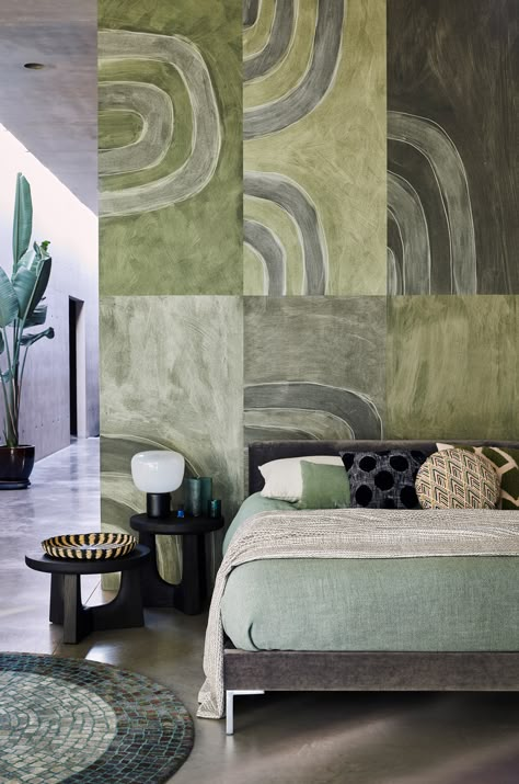 The Geometric Decorating Trend Gets A New Update For 2020 | Livingetc % | LivingEtcDocument.documentType% Dresser Decor, Love Your Home, Cheap Decor, Wall Deco, Headboards, Cheap Home Decor, Architecture Interior Design, Bed Room, Interior Ideas