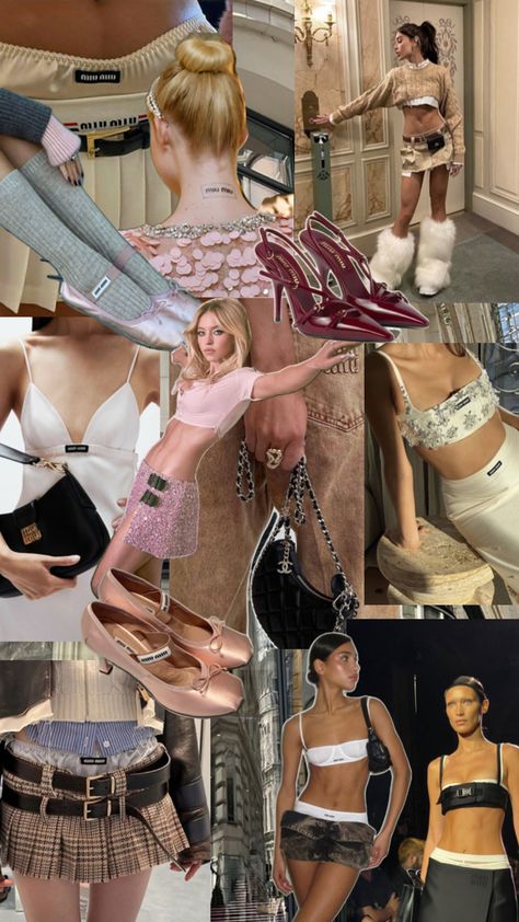 miu miu vision board Miu Miu Aesthetic, 2020s Fashion, Brand Me, Summer Trends, Style Board, Dream Wardrobe, Miu Miu, Fashion Inspo Outfits, Vision Board