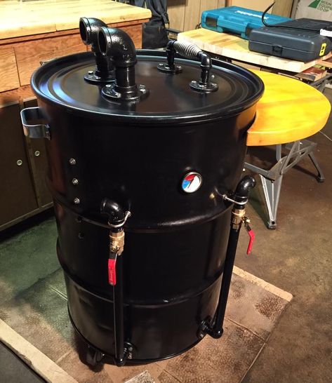 55 Gallon Drum Smoker, Uds Smoker, Build A Smoker, Ugly Drum Smoker, Gas Smoker, Diy Smoker, Barrel Smoker, Drum Smoker, Homemade Smoker