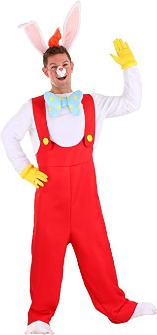 Amazon.com: Men's Roger Rabbit Costume : Clothing, Shoes & Jewelry Roger Rabbit Costume, Rabbit Nose, Who Framed Roger Rabbit, Mens Fancy Dress, Hallowen Ideas, Funny Cartoon Characters, Rabbit Costume, Roger Rabbit, Fancy Dress Costume