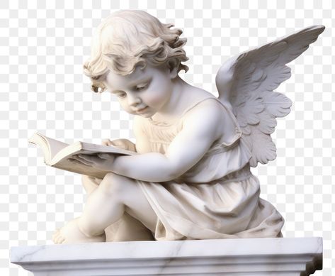 Cupid Sculpture, Cupid Statue, Statue Angel, Person Reading, Human Babies, Greek Sculpture, Angel Statues, Art Diary, Angel Face