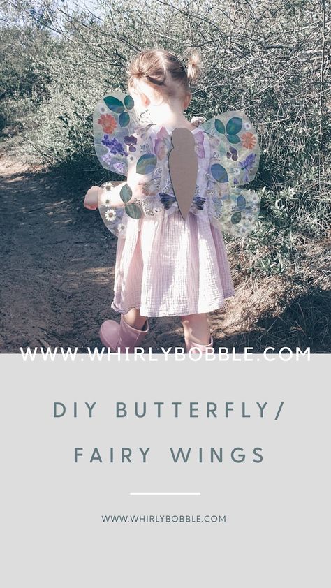 Nature Fairy Wings Diy, Fairy Wings Flowers, Diy Butterfly Wings, Flower Fairy Wings, Nature Costume, Faerie Wings, Wings Diy, Fairy Princess Birthday, Halloween Costume Toddler Girl