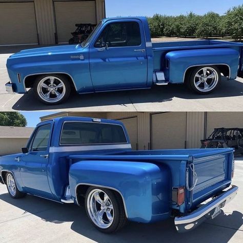 1974 Chevrolet C10 stepside C10 Stepside, Classic Cars Trucks Chevy, 87 Chevy Truck, Best Suv Cars, Chevy Vehicles, Chevy Stepside, Dropped Trucks, Chevrolet Truck, Lowered Trucks