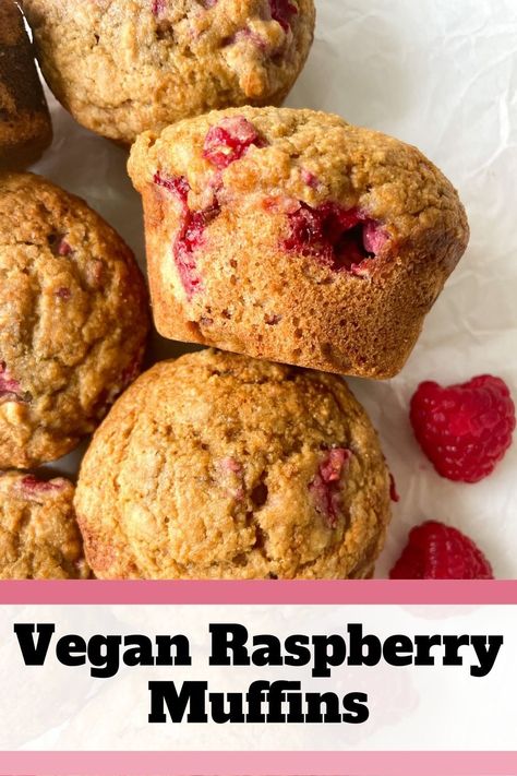 Raspberry Muffin Recipes, Dairy Free White Chocolate, Lemon Raspberry Muffins, Vegan Brunch Recipes, Muffins Vegan, Raspberry Muffins, Vegan Christmas Recipes, Vegan Muffins, Vegan Brunch