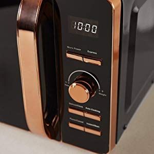 Tower T24020 Manual Solo Microwave, 800 W, 20 liters, Black and Rose Gold: Amazon.co.uk: Kitchen & Home Black And Gold Microwave, Copper Microwave, Rose Gold Rooms, Gold Room, Black Microwave, Kitchen Confidential, Black And Rose Gold, Countertop Microwave, Digital Timer