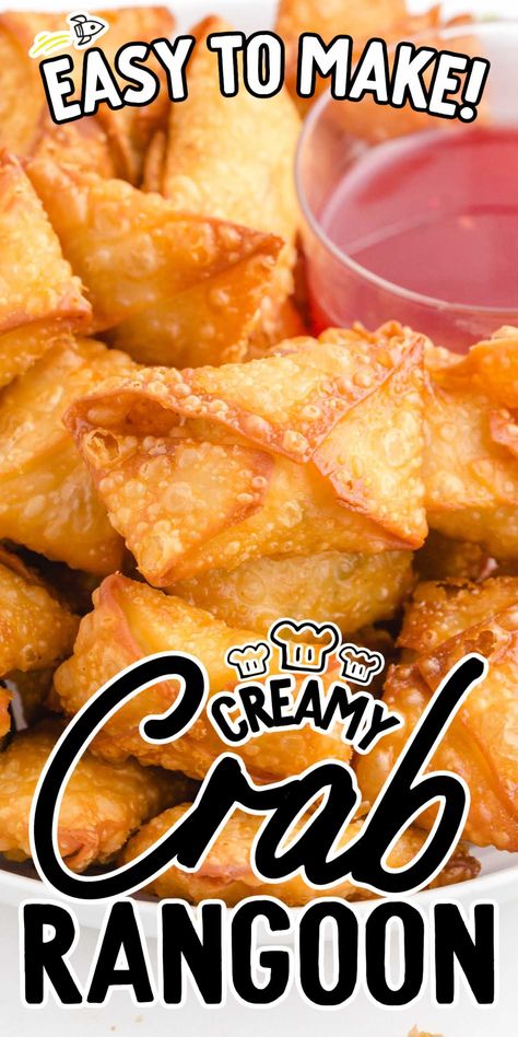 Chinese Dinner Recipes, Fried Wonton, Apartment Recipes, Rangoon Dip, Crab Rangoons, Dinner Recipes Quick, Canned Crab Meat, Rangoon Recipe, Crab Rangoon Recipe