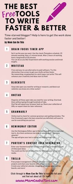 15+ free writing tools to get your writing done faster and better instantly Creative Writing Tips, Free Writing, Business Writing, Book Writing Tips, English Writing, Writing Resources, Writing Advice, Writing Words, Freelance Writing