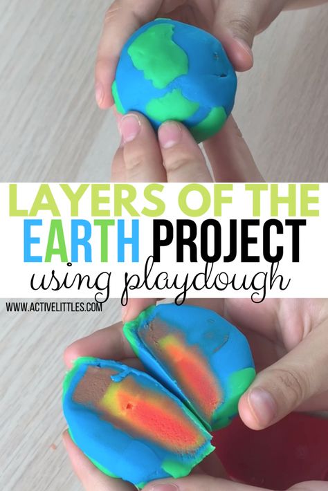 Earths Crust Project, Layers Of The Earth Project, Easy Earth Day Activities, Activities For Kids Indoor, Steam Activities For Kids, Cloud Activities, Layers Of The Earth, Earth's Spheres, Fun Stem Activities