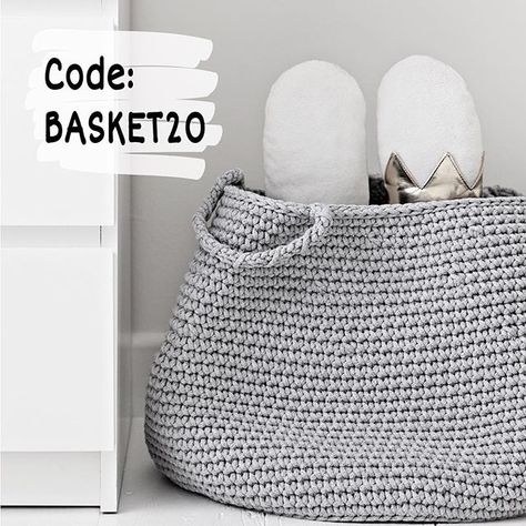 Spring is just around the cornerand its always a massive tidy up time in our homes! Why not to try to hide all Winter stuff in our baskets? From today and until the end of February please treat yourself with our special discount code: BASKET20 to get 20% discount on all the baskets in our shop! You know just in case you need more storage space .  - @maegabriel . . . . #sale #discount #discountcode #basket #baskets #storing #storage #crochetbasket #crochet #crochetedbasket #crochetedbaskets #zurihouse #storingtoys #storingideas #storageideas #cottoncord #cottonrope #cosyliving #nurserydecor #nurseryinspo #kidsroom #nurserydecoraction #scandinaviandesign #nordichouse #nordichome Large Crochet Basket, Nursery Stuffed Animals, Large Toy Storage, Nursery Baskets, Large Laundry Basket, Crochet Storage Baskets, Grey Crochet, Clothes Toys, Small Stuffed Animals