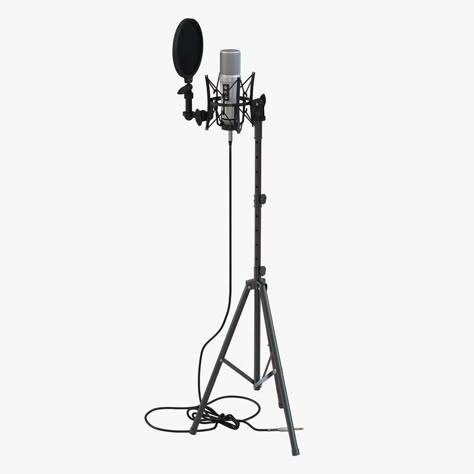 Studio Microphone and Stand 3D Model #AD ,#Microphone#Studio#Model#Stand Home Recording Studio Setup, Recording Studio Setup, Studio Microphone, Model Studio, Microphone Studio, Recording Studio Home, Youtube Banner Design, Music Studio Room, Home Recording Studio