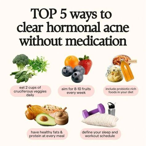 Top 5 ways to clear hormonal acne without medication 💊 #acne #hormonalacne #healthyskin Acne On Chest Meaning, Tips For Back Acne, Healing Hormonal Acne, Vitamins For Hormonal Acne, Supplements For Hormonal Acne, Hormonal Acne Diet Plan, Hormonal Chin Acne, Skin Cycling Routine For Acne, Acne Clearing Diet