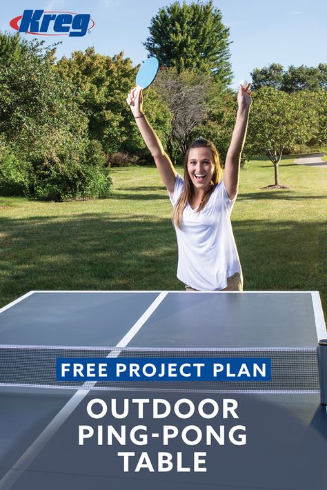 Outside Ping Pong Table, Backyard Exercise Ideas, Diy Outdoor Ping Pong Table, Diy Ping Pong Table Top, Backyard Exercise, Ping Pong Table Top, Outdoor Ping Pong, Outdoor Ping Pong Table, Tile Tables